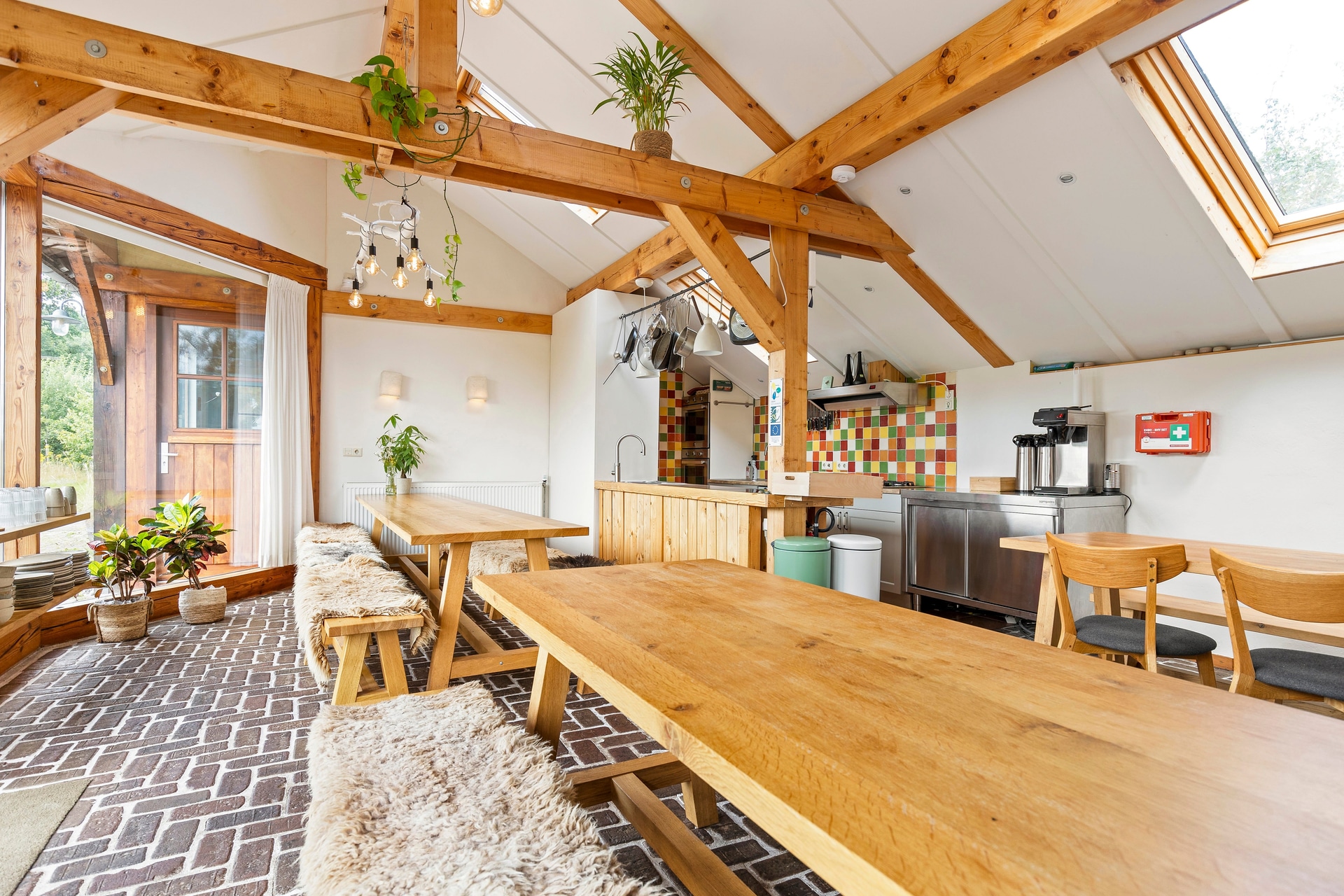 Kitchen (sunrise over a misty field)